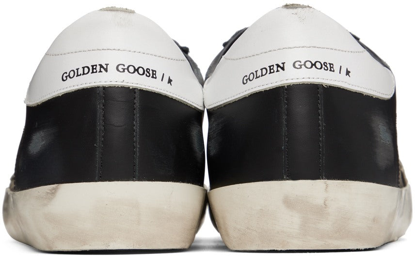 GOLDEN GOOSE Black Super-Star Classic Low-Top Sneakers