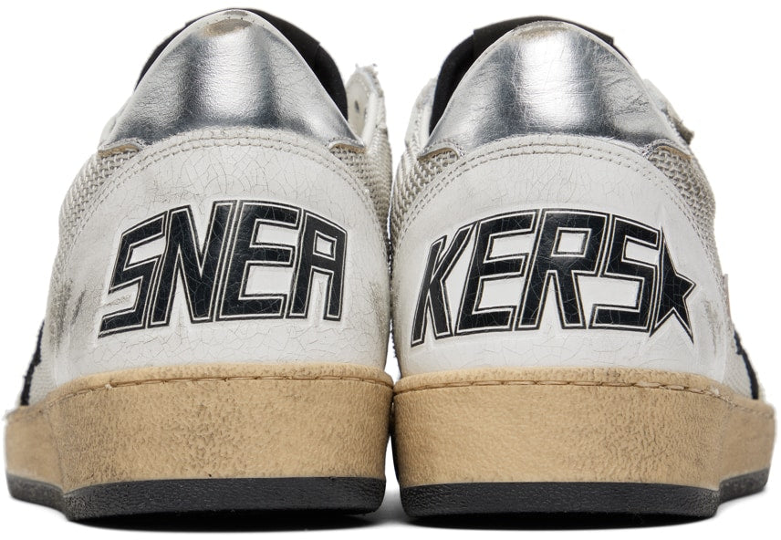 (Pre Order)GOLDEN GOOSE White & Gray Ball Star Sneakers
